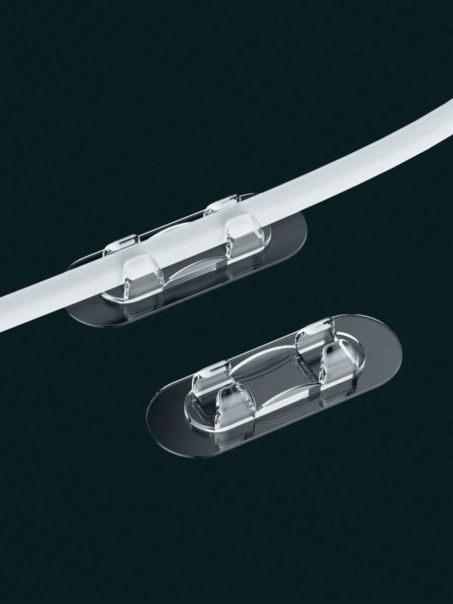 5/10/15/20 piezas Fijador de cables, Clips para cables sin taladrado, Tomas de almacenamiento, Clips autoadhesivos para cables de red, Organizador sin clavos