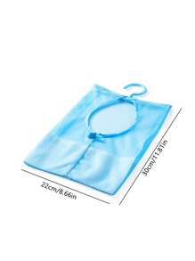 1 pièce/set Organisateur suspendu en maille pour salle de bain, sac en maille monté au mur en plastique, sac de rangement pour salle de bain