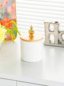 1 pieza/set Recipiente de almacenamiento de alimentos de cerámica con tapa de madera, tarro de cocina, tarro de alimentos de cerámica hermético con tapa de madera sellada, envase de almacenamiento de cocina, para café, harina, azúcar, especias, té, hierbas, artículos esenciales de cocina, mejor artículo de valor - Multicolor - Ver 13