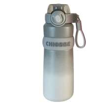 Thermal Bottle With Lock And Silicone Spout Handle Leisure Sports Stainless Steel 560ml Anti-Leak - Xám - Xem 1