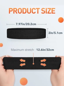 1 Băng đô thể thao 20cm cho nam và nữ Thể thao Thể dục Thể thao Chạy bộ Thể thao Băng đô nhẹ và thoáng khí Nhẹ và thoáng khí - Nhiều màu - Xem 2