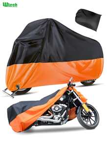 WTECH Funda de seda para motocicleta, funda impermeable y resistente al sol, grado de impermeabilidad IPX6, uso de doble cara, adecuada para la protección diaria de motocicletas, bicicletas y scooters en todas las estaciones - Unitalla - Ver 2