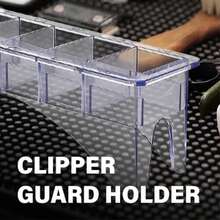 1 pieza Organizador de peine para cortadora de pelo en negro, Soporte de almacenamiento con rejilla de 8/10 para peines guía de cortadora de pelo universal - Blanco - Ver 10