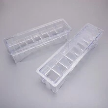 1 pieza Organizador de peine para cortadora de pelo en negro, Soporte de almacenamiento con rejilla de 8/10 para peines guía de cortadora de pelo universal - Blanco - Ver 9