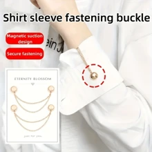 2pcs/4pcs Magnetic Snap Clip On Hem & Cuff Fasteners, Removable Metal Clips For Pants Leg And Sleeve Adjustment, No Sewing Required - Multicolor - View 5