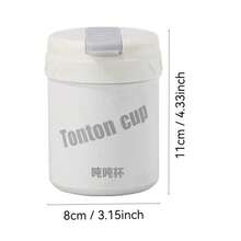1 件 350ml/10.1oz 吸管保温杯，不锈钢迷你保温杯带吸管，高品质学生情侣便携式水瓶 - 彩色 - 查看 2