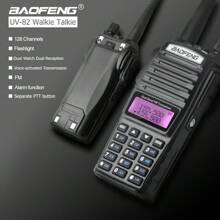 2PCS 2024 Baofeng USB UV-82 2000mAh Dual Ptt Walkie Talkie Draagbare Twee Manier Radio Vhf Uhf Ham Cb Radio Station UV82 Jacht Transceiver