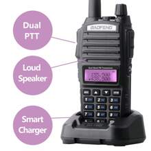 2PCS 2024 Baofeng USB UV-82 2000mAh Dual Ptt Walkie Talkie Draagbare Twee Manier Radio Vhf Uhf Ham Cb Radio Station UV82 Jacht Transceiver