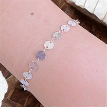 Kit 2 925 Silver Bracelets With Thin Chain - 銀色 - 查看 4