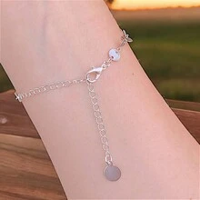 Kit 2 925 Silver Bracelets With Thin Chain - 銀色 - 查看 11