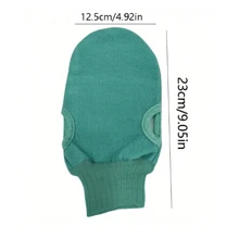 1pc Bath For Peeling Exfoliating Body Cleaning Scrub Mitt Rub Dead Skin Gloves,For Shower Body Brush Towel SPA Foam Body Massage Bath Mitt For Body Scrubbing, Gentle Exfoliation Gloves For Shower, Deep Cleansing And Smoothing Skin, Easy To Use Body Scrubber With Thumb Hole, Reusable Material, Promotes Blood Circulation, Available In Pastel Colors (Green, Pink, Blue, Beige). Back To School - Green - View 4