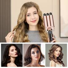 Heikki Vision Curling Iron Instant Heating Curling Wand Set With Curling Brush And 4 Interchangeable Ceramic Curling Wands, Dual Voltage Curling Iron With Glove And 2 Clips Ideal Gift For Yourself Or Your Family And Friends - 查看 3