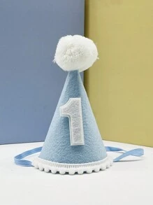 1 件可折叠纯色/雏菊花装饰迷你帽，适合生日派对和摄影道具 - 彩色 - 查看 3