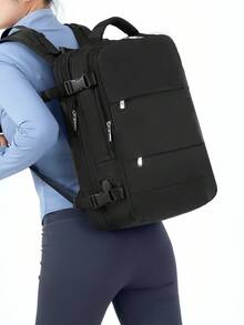 quncheng 不给糖就捣蛋 大型可扩展行李背包，航空公司认可的旅行背包 健身背包 防水商务笔记本电脑背包 适用于旅行、郊游、度假、便携背包、学校包、学校包 男士圣诞礼物 大学包 书包 学生感恩节 秋冬礼物 节日电脑运动包 背包 男士礼物 趣味礼物 男士礼物 男士胸包 男士侧包 挎包 皮包 流浪包 - 黑與白 - 查看 6