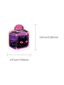 50pcs Magic Potion Sticker Cartoon Bottle Decorative Suitcase Water Cup Paper-Cut Book DIY Guitar Skateboard Motorcycle Laptop Waterproof Stickers Back To School - Multicolor - View 5