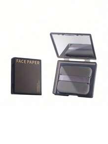 100 Stücke/Box Ölblättchen Unisex Ölkontrolle Porenverkleinerung erfrischende Gesichtsölblättchen, tragbares Make-up-Tool mit Spiegel und Puder, geeignet für Make-up-Korrekturen unterwegs, Hautpflegezubehör, Leinenölblättchen für fettige Haut (mit Spiegelgehäuse und Puder), Ölgesichtstücher für Zuhause, Büro, Schule, Reisen, Blättchen, Schönheit, Hautpflege Produkte, Spa, Selbstpflege, Hautpflegewerkzeuge, Gesichtspflege, Esthetiker Zubehör, Haut, Gesichtsreinigung, Gesichtsbehandlung