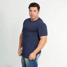 Men T-Shirts - Màu xanh hải quân - Xem 4