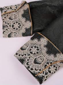 Men's Steampunk Medieval Tailcoat Gothic Victorian Frock Coat Uniform Long - Black - View 4