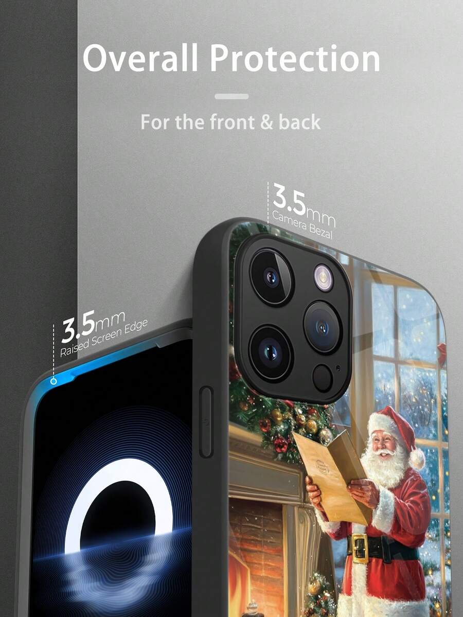 Iphone 16 1pc Capa de vidro de alta definição compatível com modelos