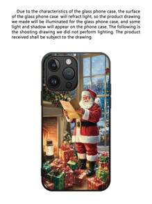 Christmas2024 Iphone 16 1pc High Definition Glass Phone Case Compatible With Apple And Models - Multicolor - View 7