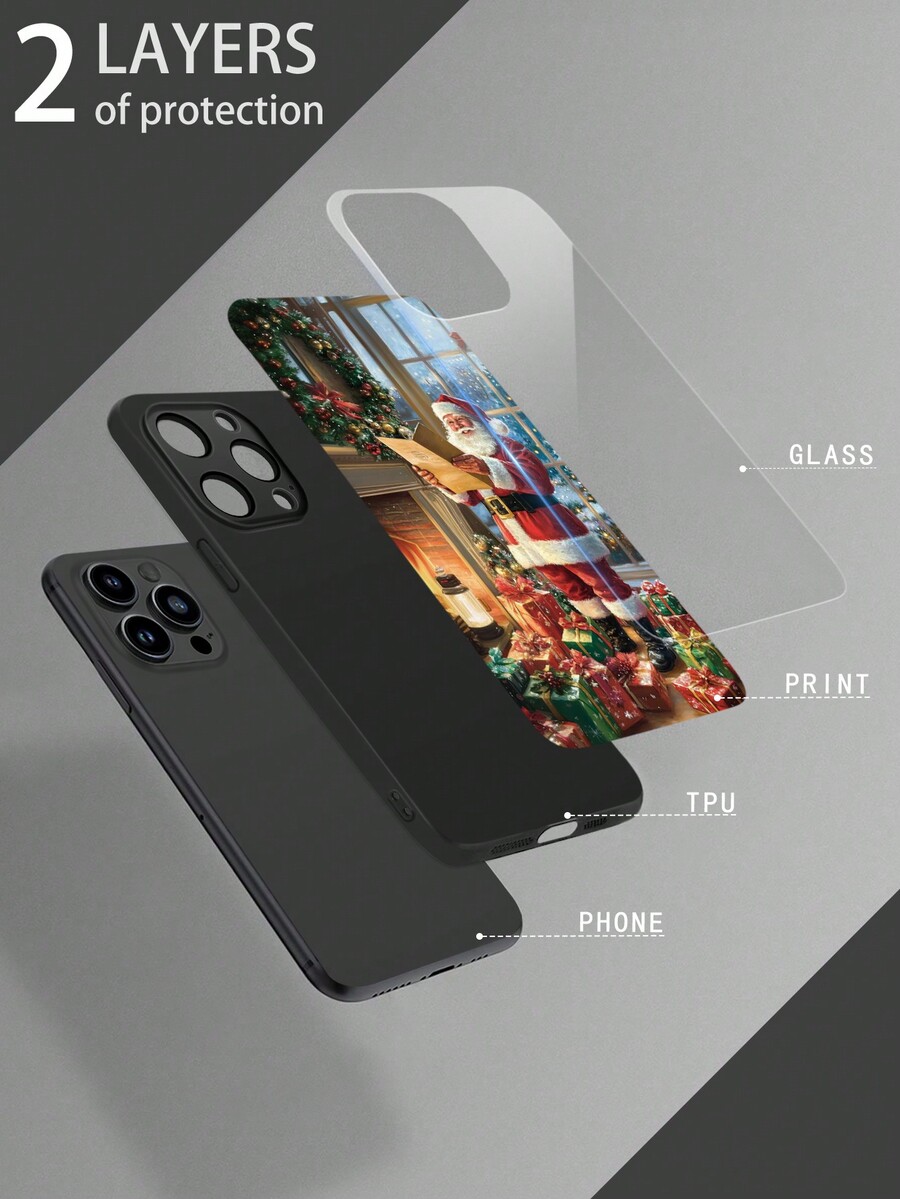 Iphone 16 1pc Capa de vidro de alta definição compatível com modelos