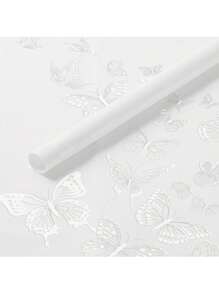 20 Sheet Flower Wrapping Paper With Butterflies Matte Floral Wrapping Paper Translucent Waterproof Flower Bouquet Wrapping Paper Sheets Korean Style Wrapping Paper For DIY Craft Gift Wrap