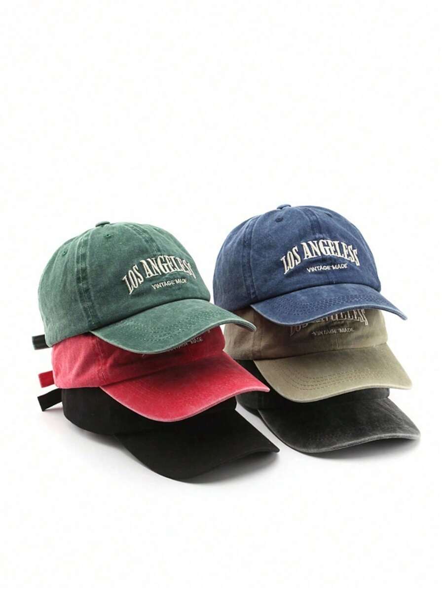 男女款棒球帽时尚刺绣帽子软顶帽休闲复古棒球帽男女通用