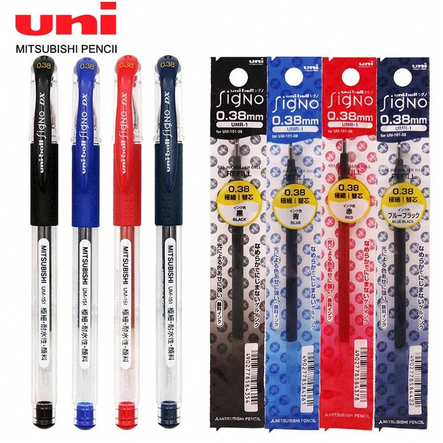 Stylo Gel Uni-Ball Signo UM-151S Lot De 6 Stylos Roller à Encre Gel Avec Grip Uni Ball