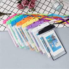 1/4pcs White Outdoor Sports Swimming Floating PVC Luminous Mobile Phone Waterproof Bag Underwater Photo Clear Mobile Phone Waterproof Protective Cover - White - View 7