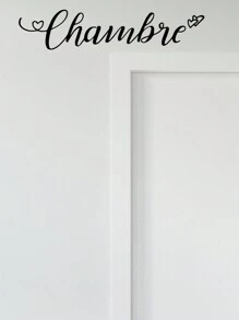 1 Piece, Bedroom Decorative Slogan Sticker, Shipped To Your Imagination, Stickers, Wall Decal, Vinyl Decal For Home Decorations, Spring Decoration Items Refresh Your Home, Festival Decoration Stickers Gifts Birthday Graduation - Black - View 4