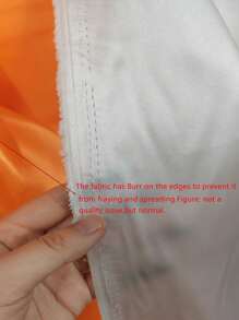 1pc Satin-Like Silk Fabric For Wedding Ceremony Sewing & DIY, Dressmaking - White - View 7