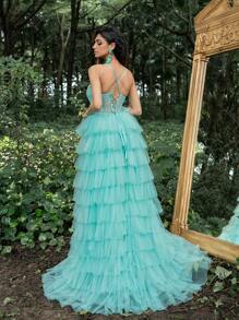 Faeriesty 女士正式礼服和晚礼服优雅舞会婚礼宾客礼服，适合毕业典礼、晚宴