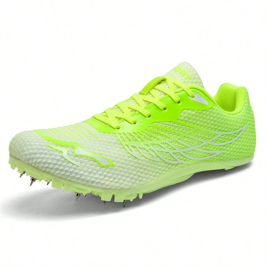 Professional Track And Field Running Athletic Spikes Shoes, Casual Everyday Wear - Mint Green - View 1