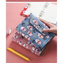 1 件会计笔记本，家庭财务详细分类账便笺本，带活页，可爱日式收纳整理袋收纳袋 - 彩色 - 查看 1