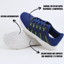 Men's Non-Slip Impact Sports Shoes Comfortable Training Walking Running Fitness - 黑色 - 查看 3