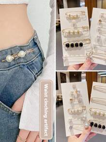 13/23/53 Stück Super Wert Zufallsstil Damen Kleidung Accessoire Set, bestehend aus Taillenpins, Clips, Einstellschnallen, Broschen, Sag-Verhinderungs-Knöpfe (ohne Box)