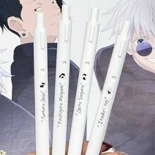 1pc/4pcs Gojo Uses A Heart-Shaped Neutral Ballpoint Pen As A Quick Drying And Simple Brush For Students To Use In School Supplies, Signatures, Brush Questions, And Draw,Back To School - Multicolor - View 3