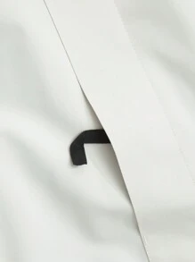 1 件女式户外保暖内衬三合一连帽风衣，时尚色块，保暖防水 - 白色 - 查看 6
