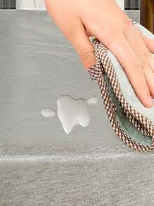 1 件防水桌布，日常家居桌布，TPU 涂层防水桌布，适用于家具罩、矩形会议桌、婚礼餐桌、书桌、矩形野餐垫布防水桌布