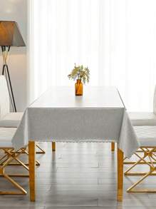 1 件防水桌布，日常家居桌布，TPU 涂层防水桌布，适用于家具罩、矩形会议桌、婚礼餐桌、书桌、矩形野餐垫布防水桌布