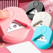 1pc Color Options, Corner Cutter, Chamfering Cutter, Cardboard Photo Corner Cutter, Plastic Film Corner Cutter, Card Right Angle Sharp Corner Cutter - Pink - View 6