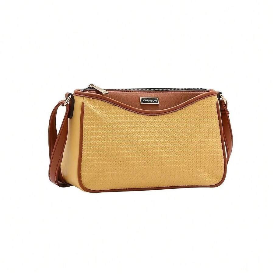 Women's Shoulder Bag Delicate Texture Yellow 3484670 - Chenson - 黃色 - 查看 1