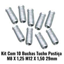KIT WITH 10 POST TAPPET BUSHES M8 X 1.25 M12 X 1.50 29MM - 銀色 - 查看 2