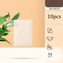 2/3/5/10pcs Whale Print Travel Storage Bag, Transparent PVC Clothes Sorting Bag, Waterproof Zipper Underwear Packing Bag,Transparent Sealed Underwear Organizer, Travel Luggage Packing Pouch - White - View 14