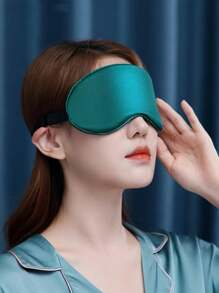 1入組眼罩貼睡眠眼罩盲目旅行放鬆休息女性桑蠶絲眼罩 - 粉色 - 查看 13