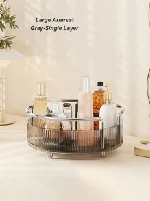 360° Rotating Cosmetic Storage Box - Large Capacity Vanity Organizer, Hold Skincare, Perfumes, Lipsticks And Brushes - Rotating Makeup Carousel Bag, Room Decor, Bags, Makeup Bag, Vanity, Travel, Make Up Bag, Organizer, Storage, Travel Essential, Makeup Organizer, Makeup Bags, Make Up Organizer, Organiser, Toiletry Bag, Desk Organiser, Cosmetic Bag, Makeup Pouch, Make Up Organize, Vanity Accessories, Make Up Pouch, Make Up Bags, Jewellery Box, Pouch, Makeup Brush Holder, Brush Holder, Perfume Organiser, Pouch Bag, Gifts For Women, Christmas Gifts, Gift Ideas For Women - Grey - View 13