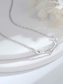 1pc Women Fashion Minimalist Chic Luxury Deer Antler Pendant Necklace, For Daily Wear