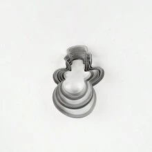 Set de 5 moldes para galletas de Navidad en forma de muñeco de jengibre de acero inoxidable, decoraciones navideñas, recuerdos para fiestas de Navidad, suministros para fiestas de Navidad, feliz Navidad, Nochebuena