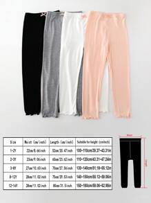 4 Pairs Girls' Minimalist Versatile Thin Ankle Socks, Suitable For Daily Wear In Summer - Multicolor - View 4