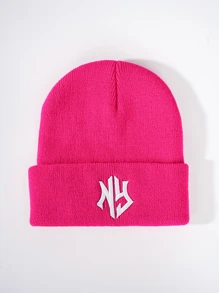 1 件男式/女式秋冬新款保暖针织无檐便帽，字母刺绣中性无檐帽 - 字母 - 查看 9